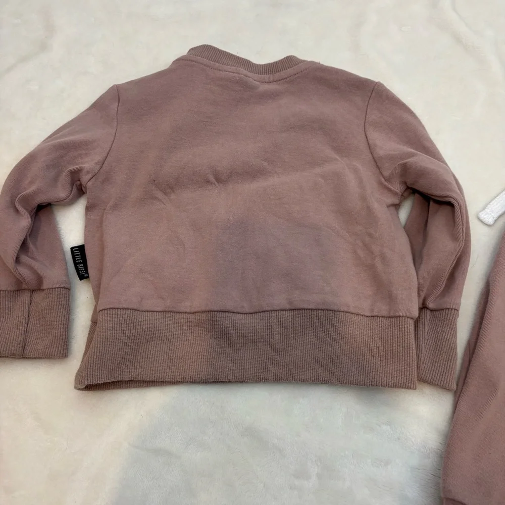 Little Bipsy Kids Mauve Sweatshirt and Jogger Set - Picture 6 of 6